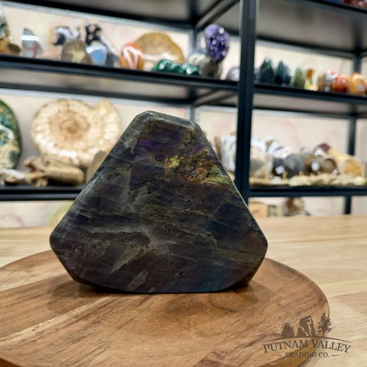 Purple Rainbow Labradorite Table Accent 7’’ - Free Standing Accent
