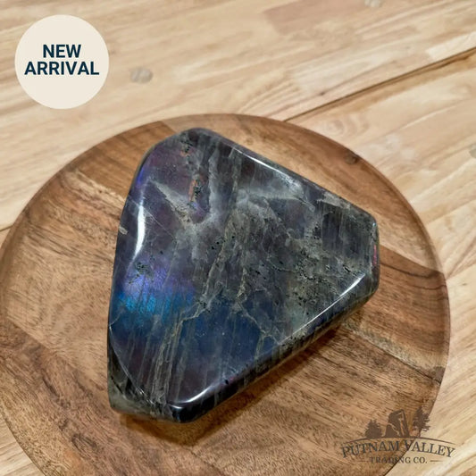 Purple Rainbow Labradorite Table Accent 7’’ - Free Standing Accent