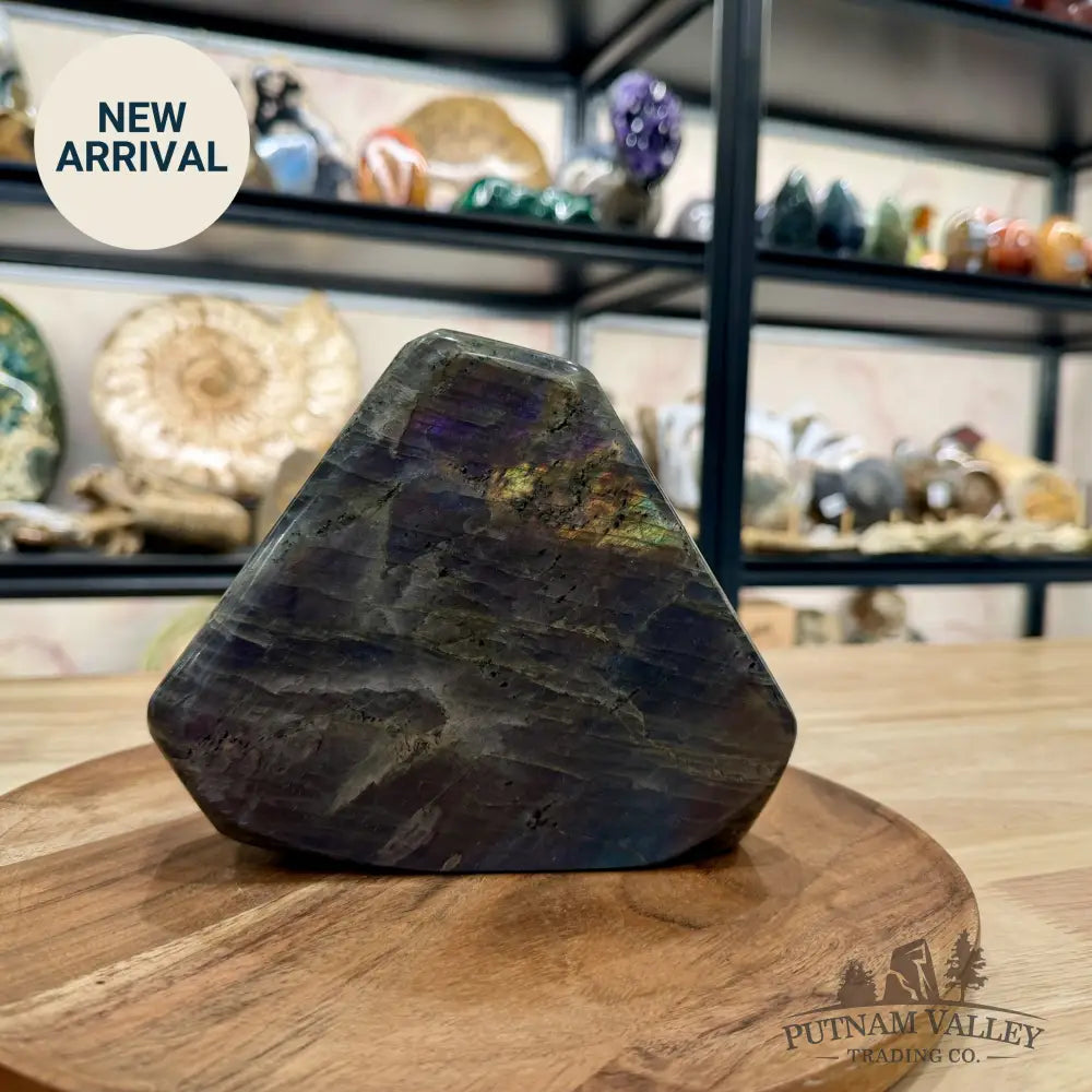Purple Rainbow Labradorite Table Accent 7’’ - Free Standing Accent