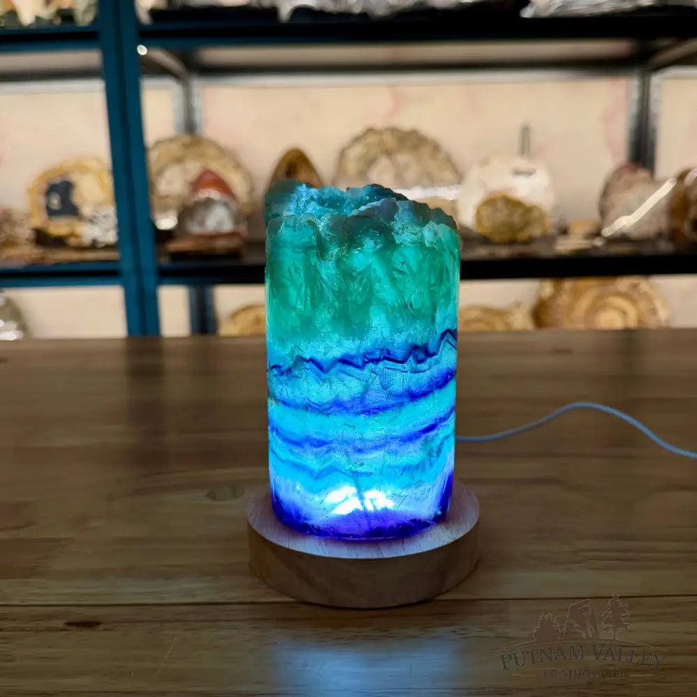 Rainbow Fluorite Lamp Lamp