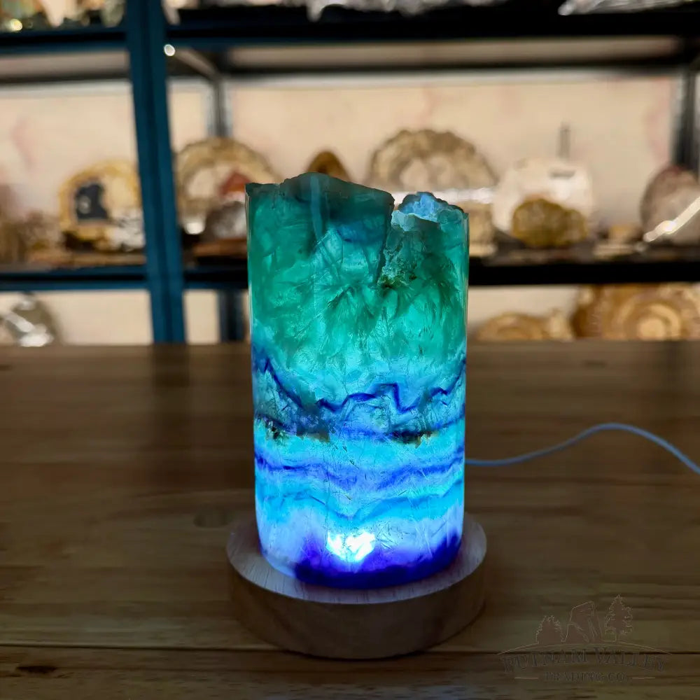 Rainbow Fluorite Lamp Lamp