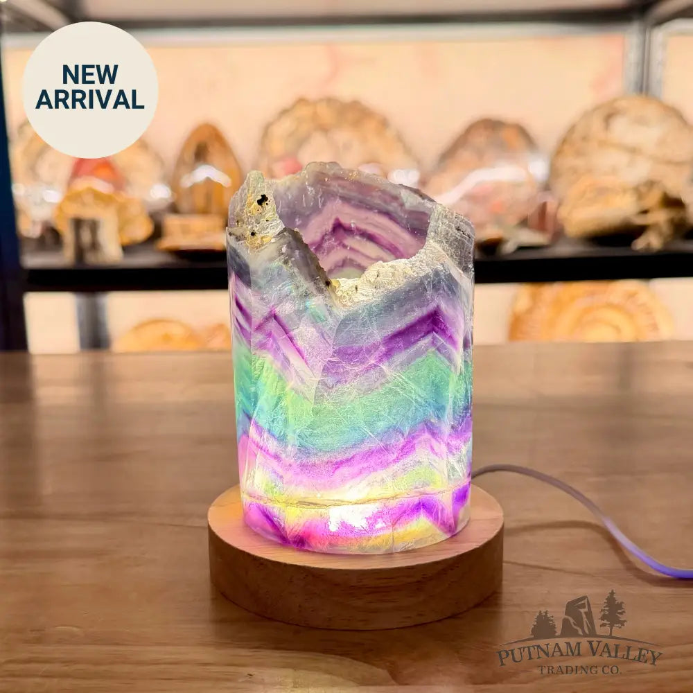 Rainbow Fluorite Lamp 3.17’’ Lamp