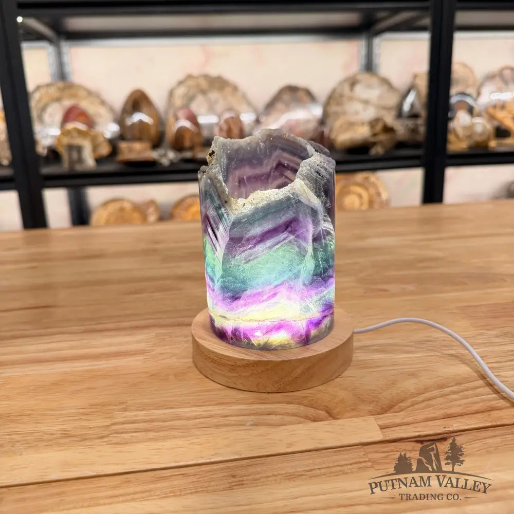 Rainbow Fluorite Lamp 3.17’’ Lamp