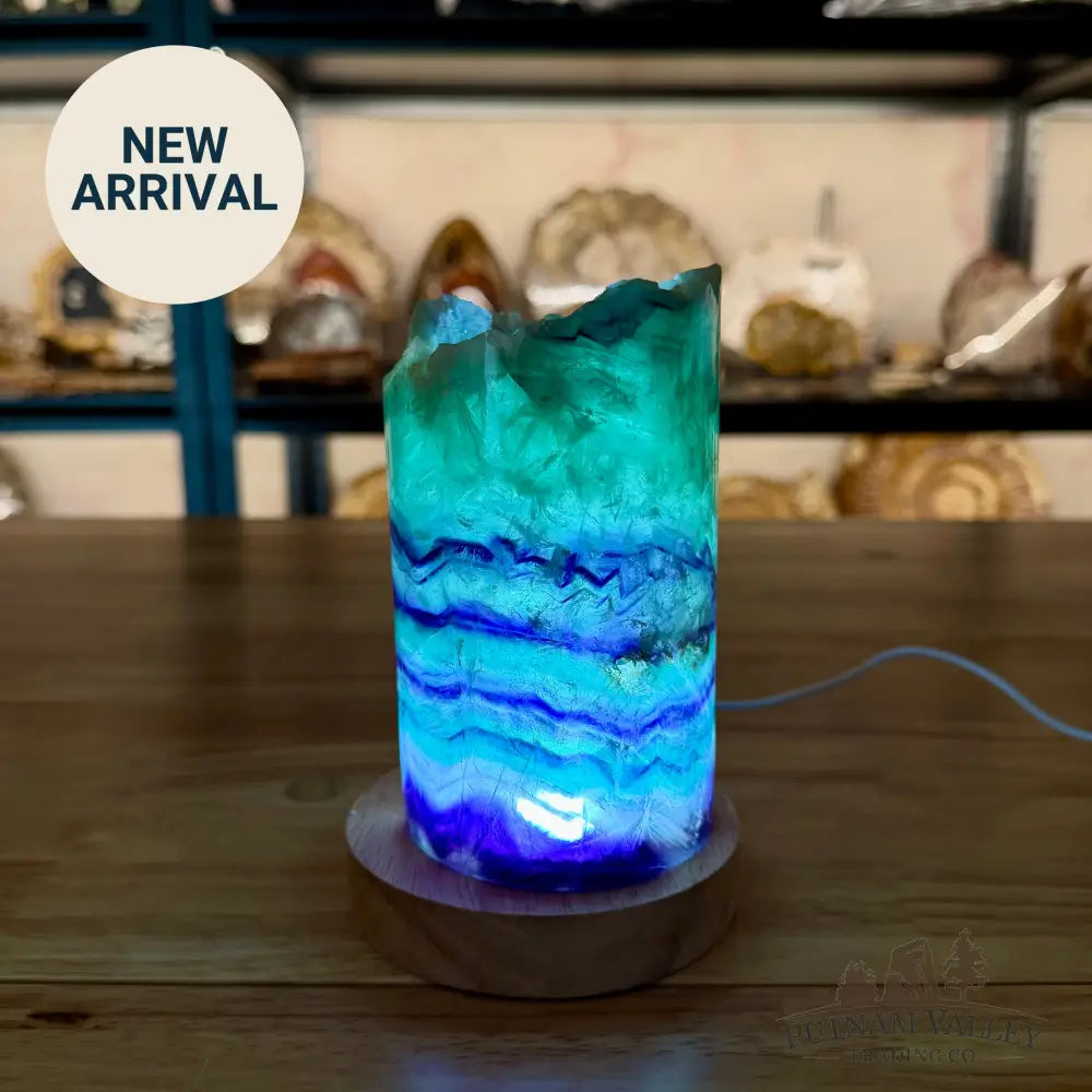 Rainbow Fluorite Lamp Lamp