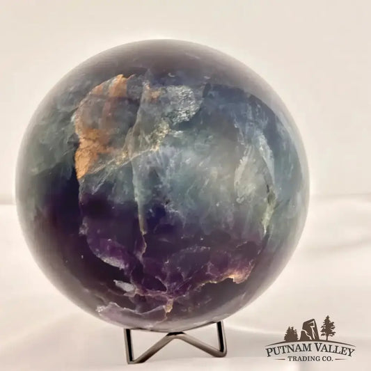 Rainbow Fluorite Sphere 5.9" - Putnam Valley Trading Co.