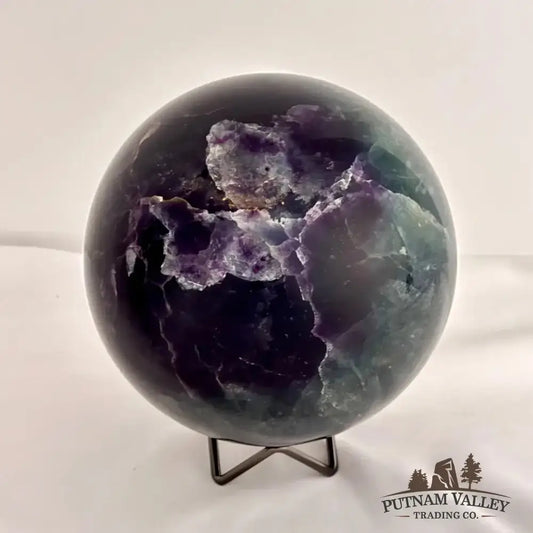 Rainbow Fluorite Sphere 5.9" - Putnam Valley Trading Co.