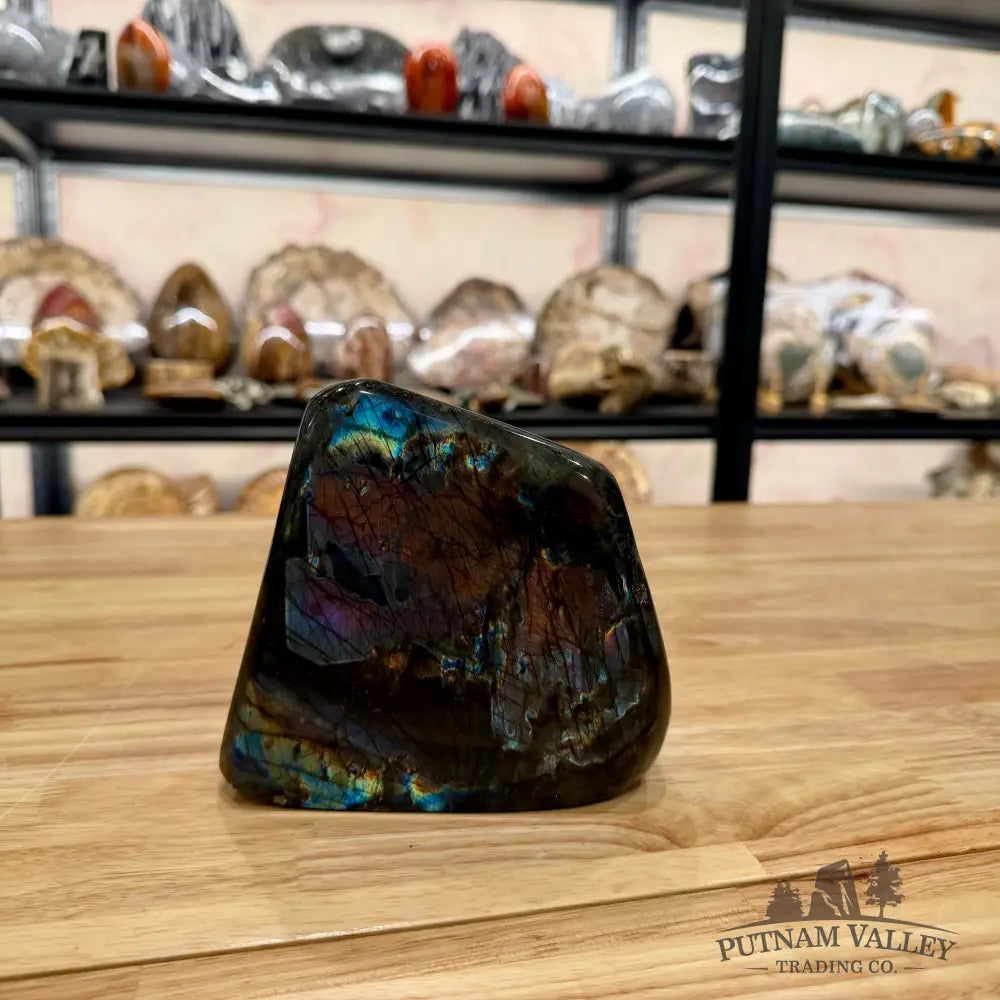Rainbow Labradorite Table Accent 5.14’’ Sculpture