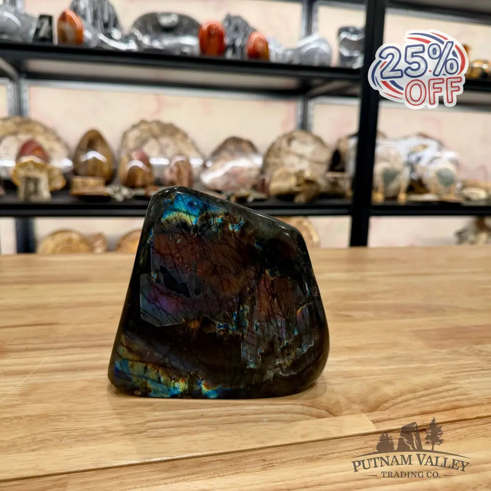 Rainbow Labradorite Table Accent 5.14’’ Sculpture