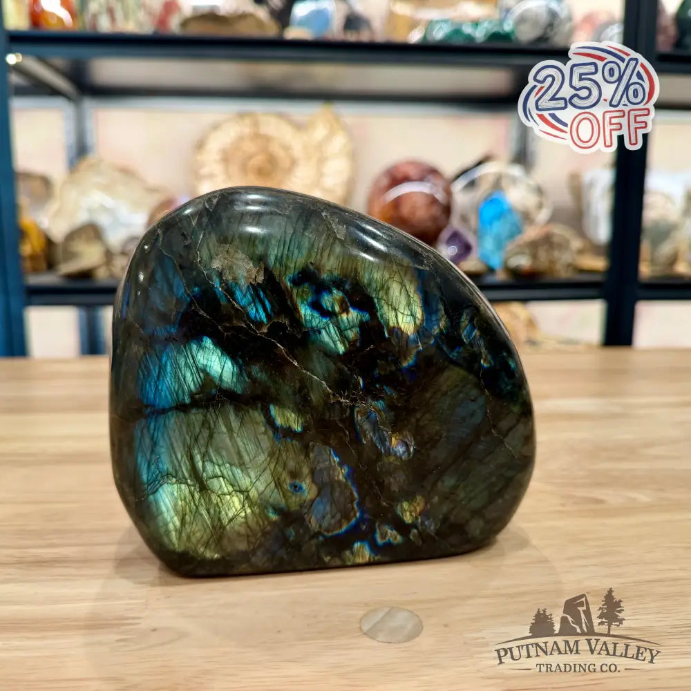Rainbow Labradorite Table Accent 6.08’’ - Sculpture