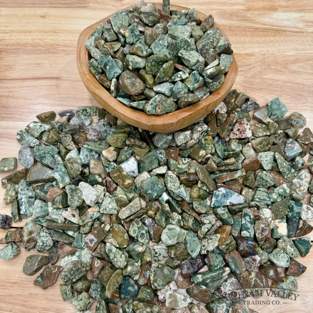 Tumbled Rainforest Jasper (½ lb) | Freeform - Tumbled Stone