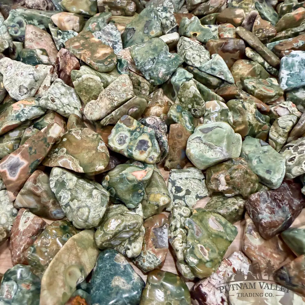 Tumbled Rainforest Jasper (½ lb) | Freeform - Tumbled Stone