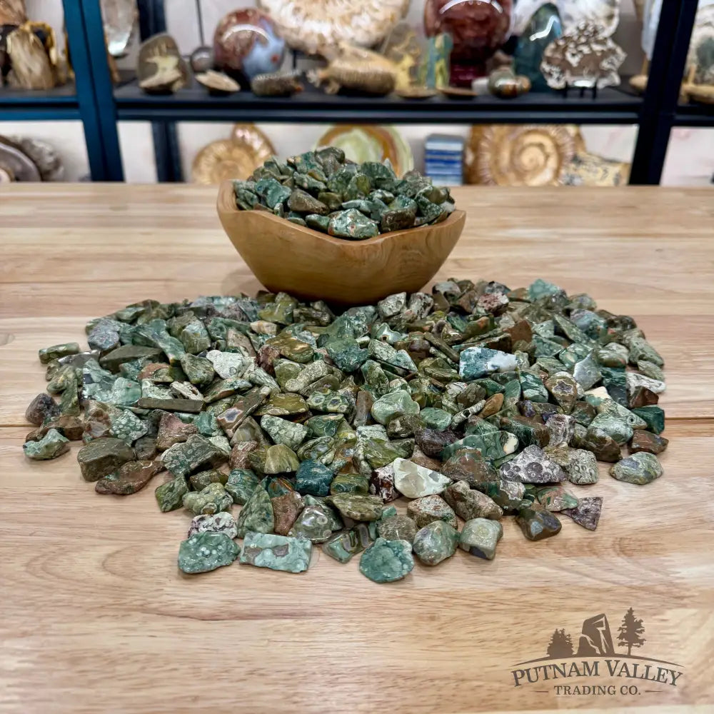 Tumbled Rainforest Jasper (½ lb) | Freeform - Tumbled Stone