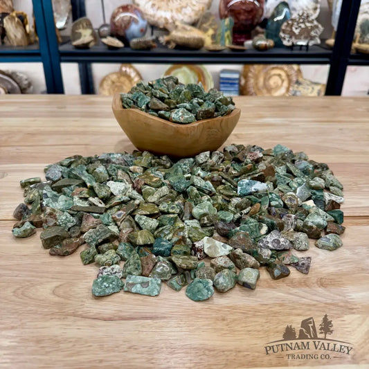 Tumbled Rainforest Jasper (½ lb) | Freeform - Tumbled Stone