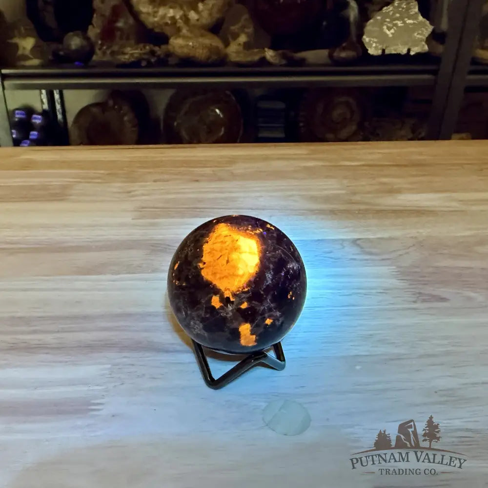 Rare Yooperlite + Hematite Sphere 2.38’’ - Sphere