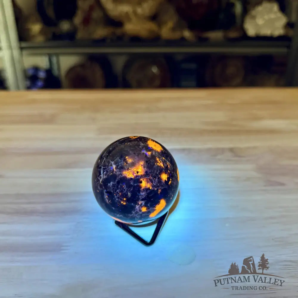 Rare Yooperlite + Hematite Sphere 2.38’’ - Sphere