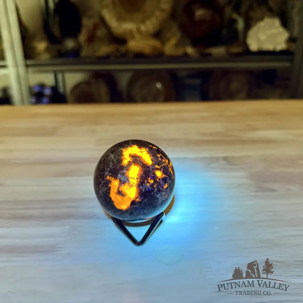 Rare Yooperlite + Hematite Sphere 2.38’’ - Sphere