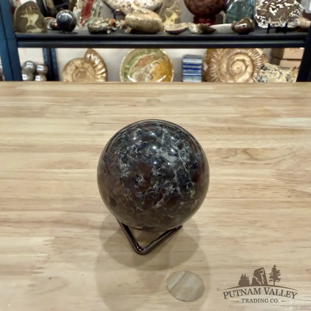 Rare Yooperlite + Hematite Sphere 2.47’’ - Sphere