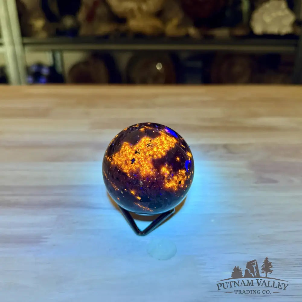 Rare Yooperlite + Hematite Sphere 2.47’’ - Sphere