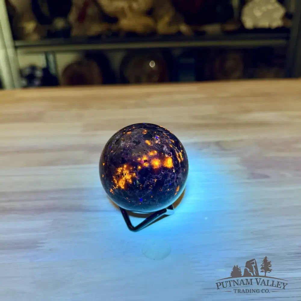 Rare Yooperlite + Hematite Sphere 2.47’’ - Sphere