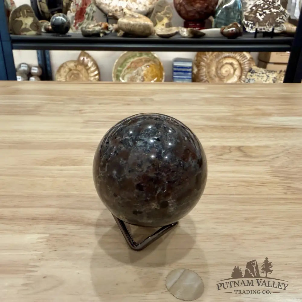 Rare Yooperlite + Hematite Sphere 2.47’’ - Sphere