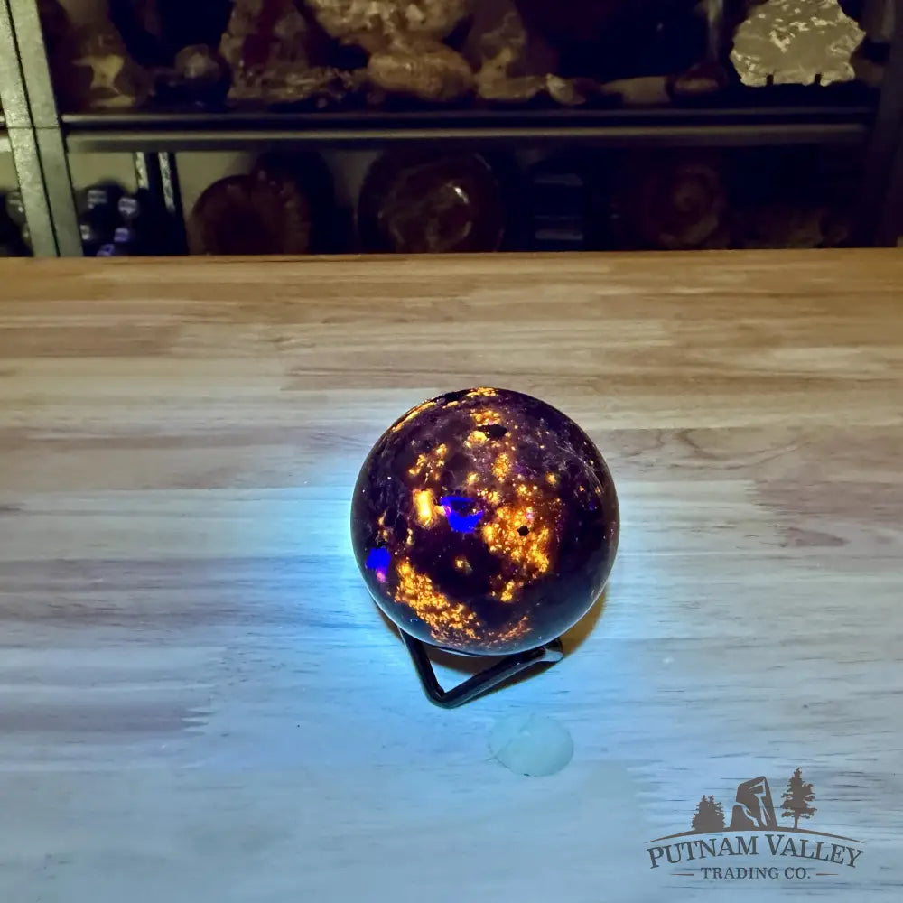 Rare Yooperlite + Hematite Sphere 2.47’’ - Sphere