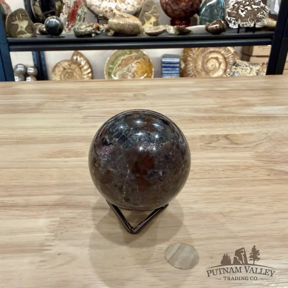 Rare Yooperlite + Hematite Sphere 2.47’’ - Sphere