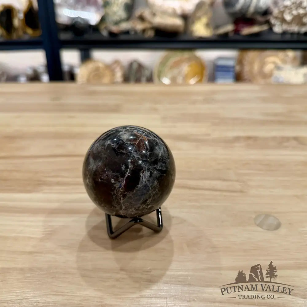 Rare Yooperlite + Hematite Sphere 2.52’’ - Sphere