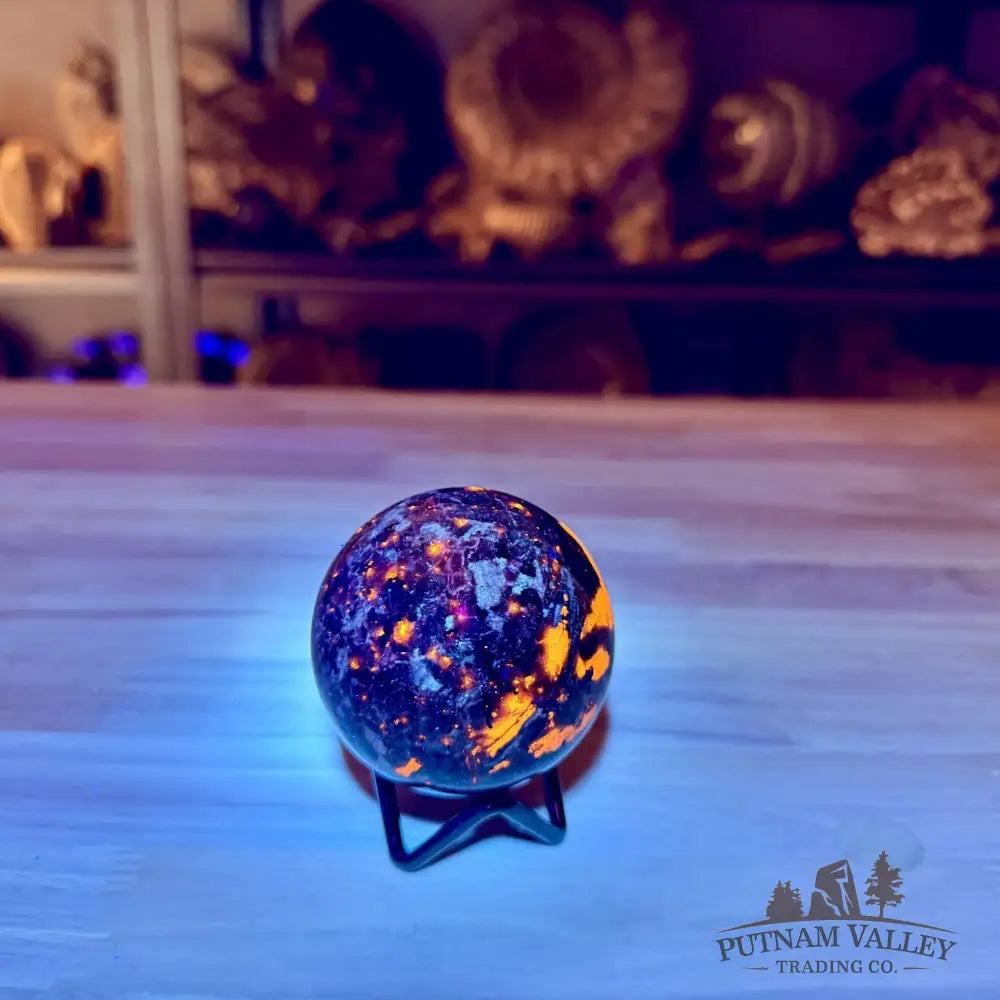 Rare Yooperlite + Hematite Sphere 2.56’’ - Sphere