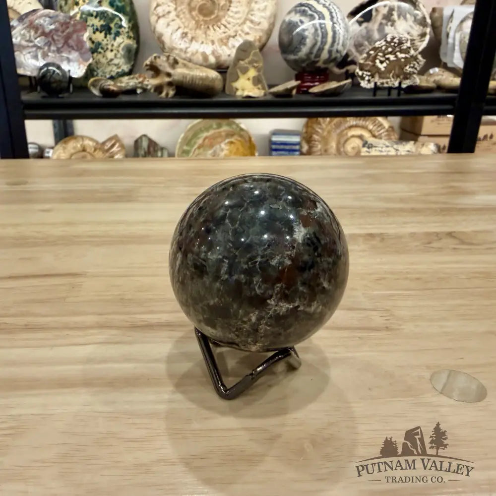 Rare Yooperlite + Hematite Sphere 2.56’’ - Sphere