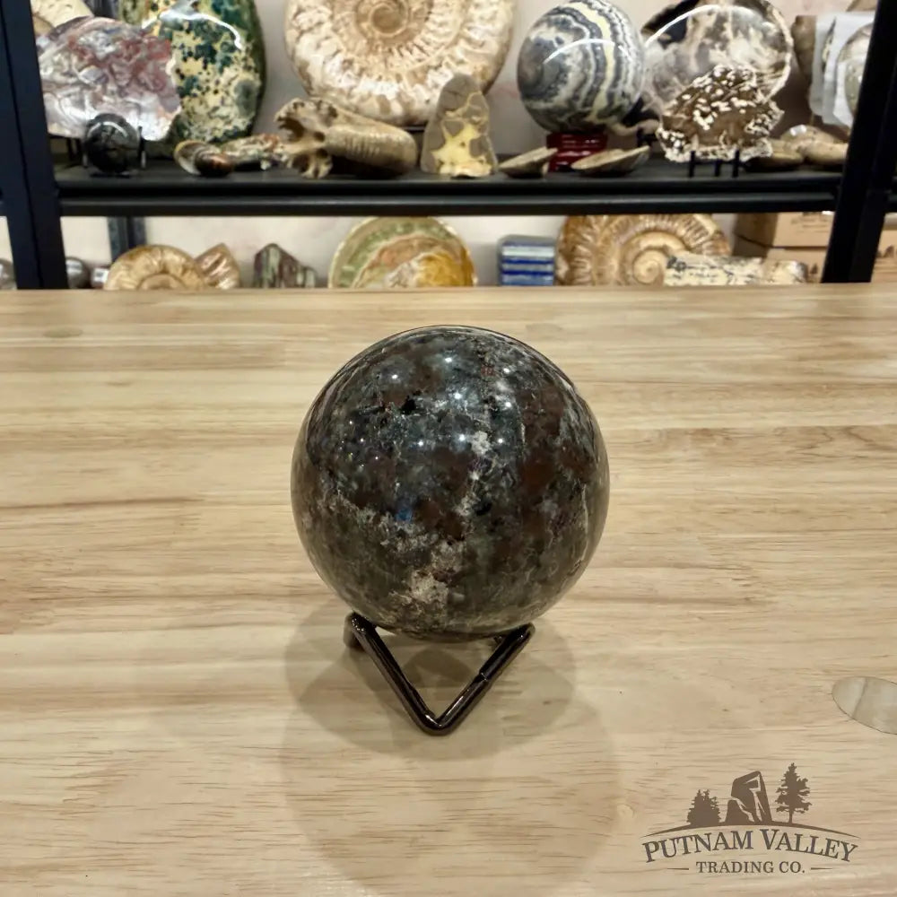 Rare Yooperlite + Hematite Sphere 2.56’’ - Sphere