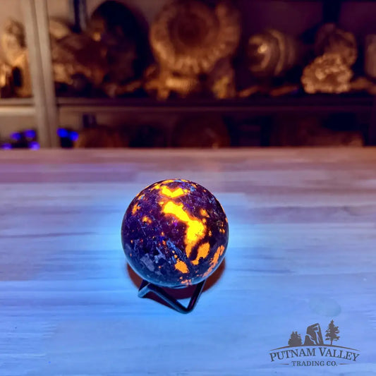 Rare Yooperlite + Hematite Sphere 2.56’’ - Sphere