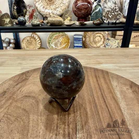 Rare Yooperlite + Hematite Sphere 2.67’’ - Sphere