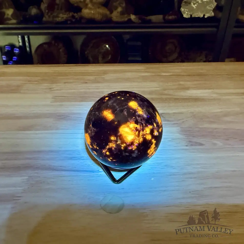 Rare Yooperlite + Hematite Sphere 2.67’’ - Sphere