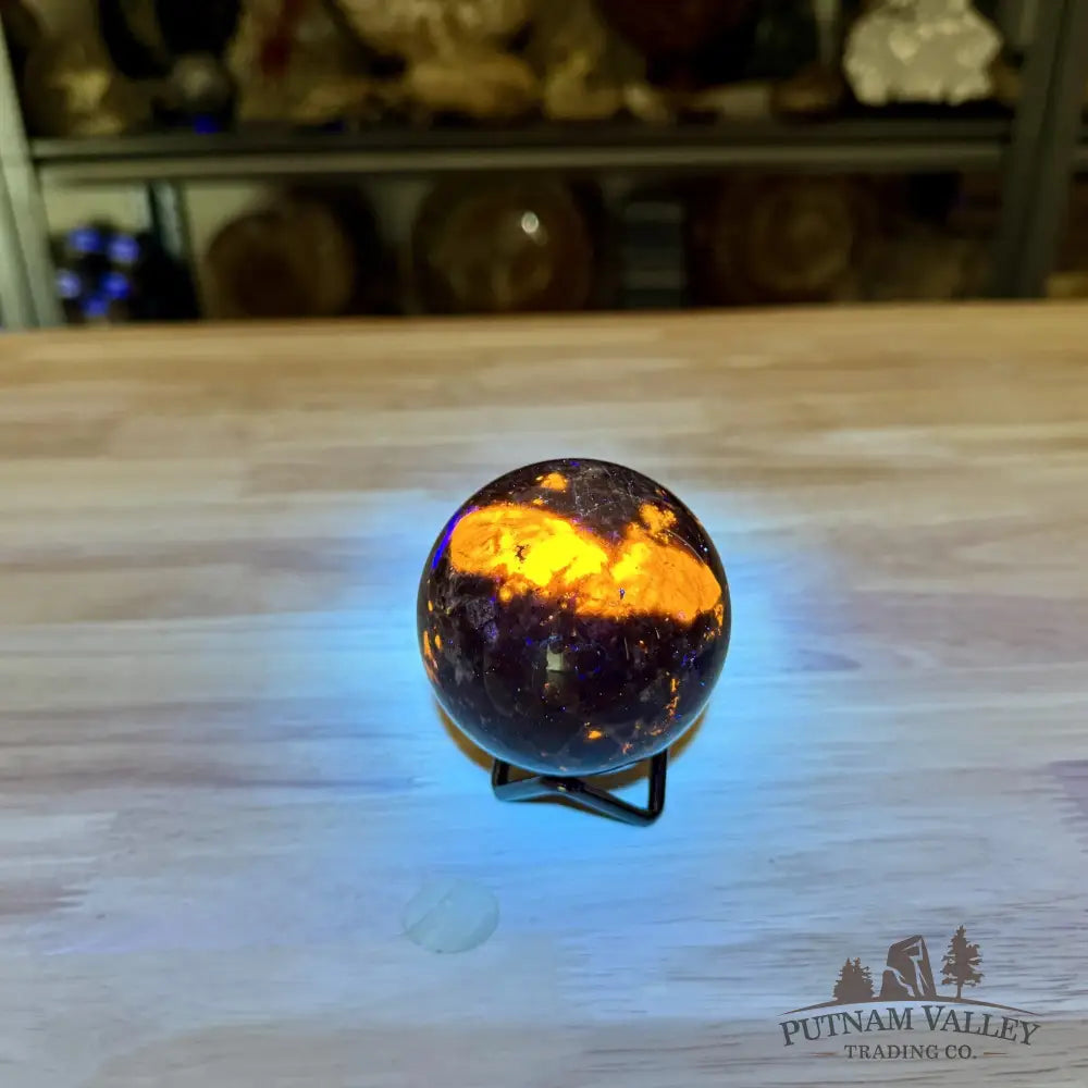 Rare Yooperlite + Hematite Sphere 2.67’’ - Sphere