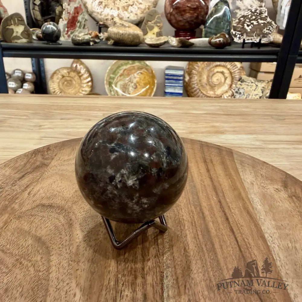 Rare Yooperlite + Hematite Sphere 2.67’’ - Sphere