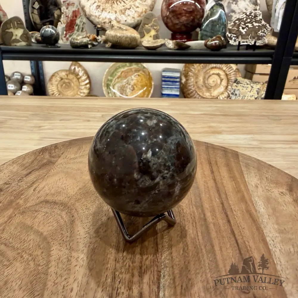 Rare Yooperlite + Hematite Sphere 2.67’’ - Sphere