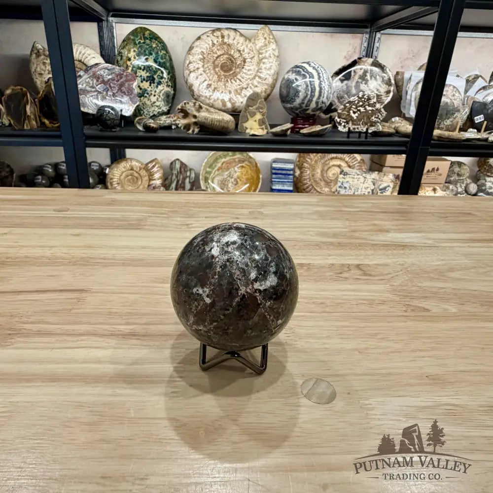 Rare Yooperlite + Hematite Sphere 2.85’’ - Sphere