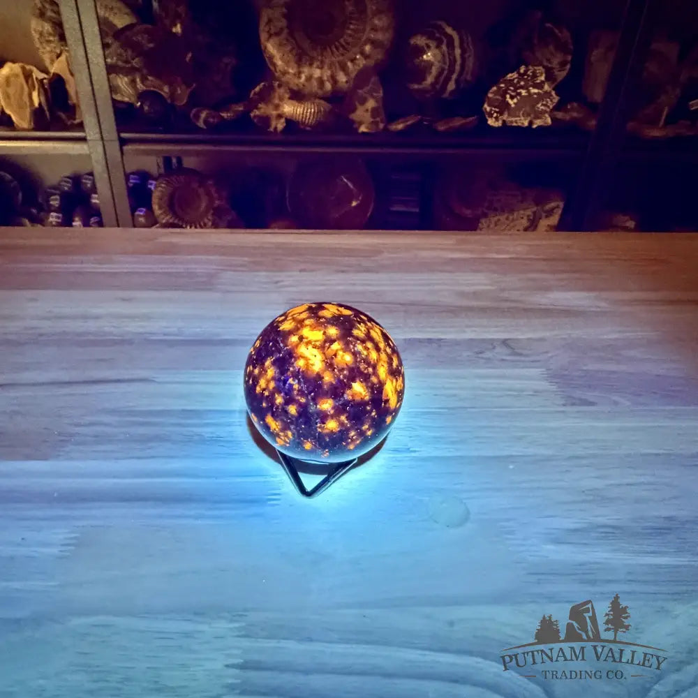 Rare Yooperlite + Hematite Sphere 2.85’’ - Sphere