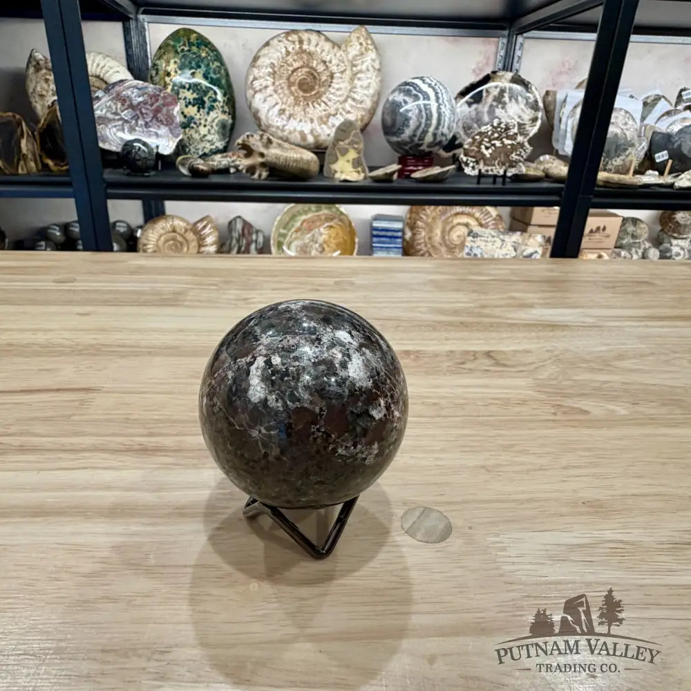 Rare Yooperlite + Hematite Sphere 2.85’’ - Sphere