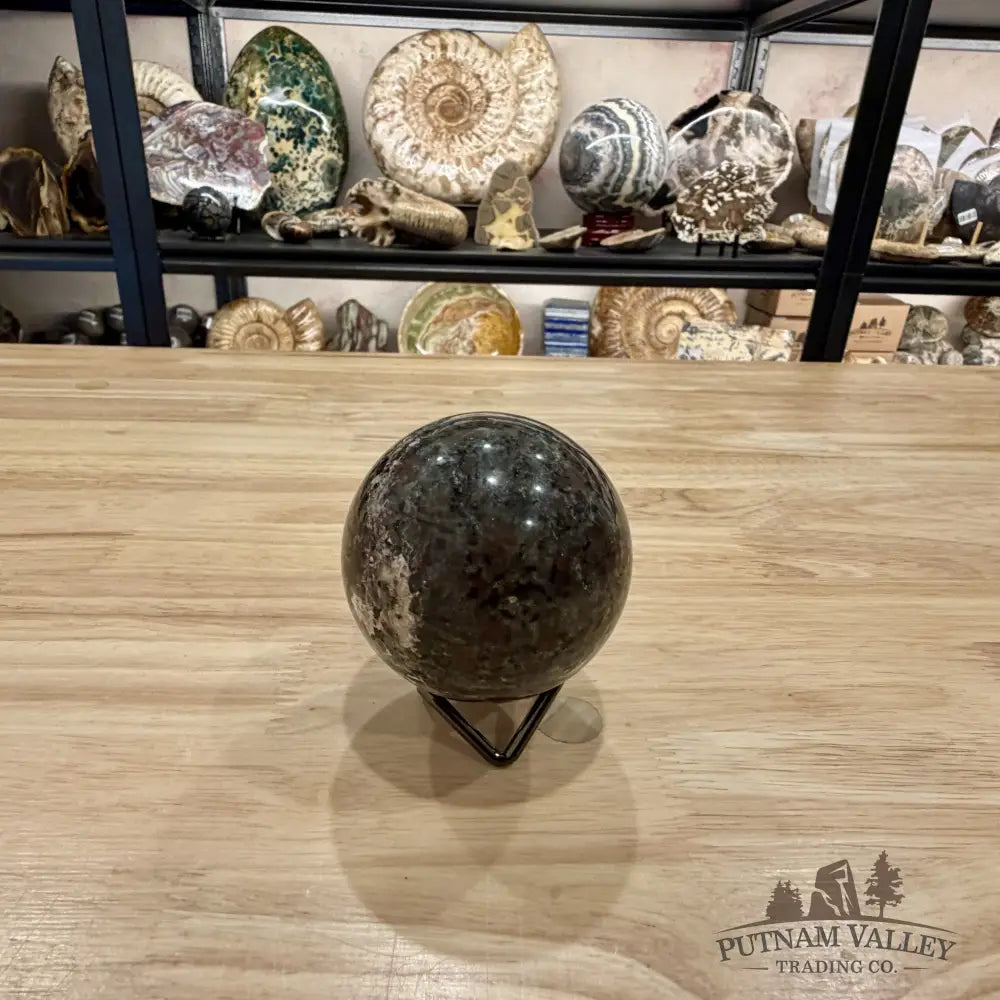 Rare Yooperlite + Hematite Sphere 2.85’’ - Sphere