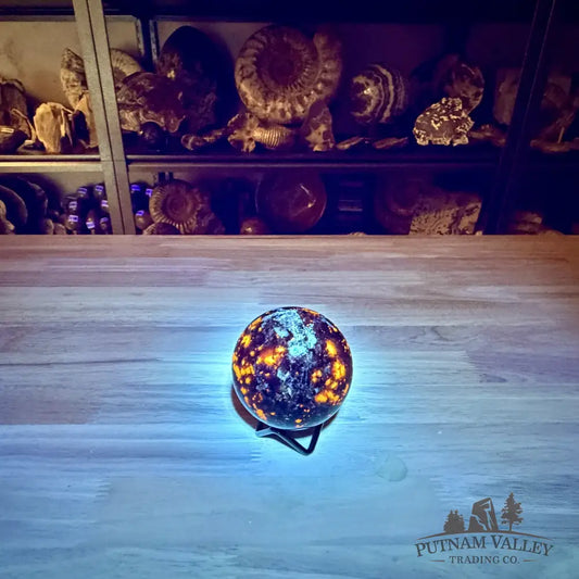 Rare Yooperlite + Hematite Sphere 2.85’’ - Sphere