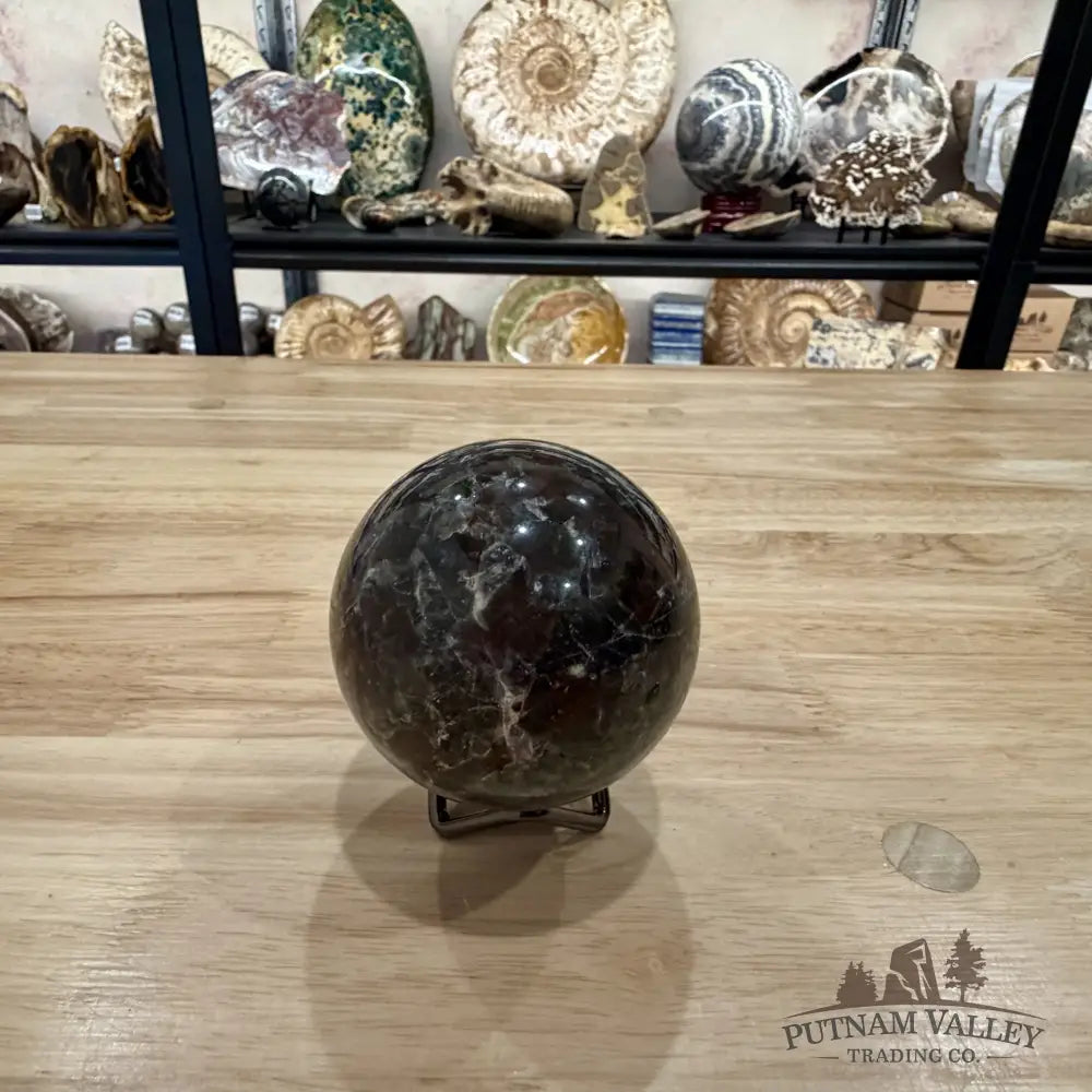 Rare Yooperlite + Hematite Sphere 2.88’’ - Sphere
