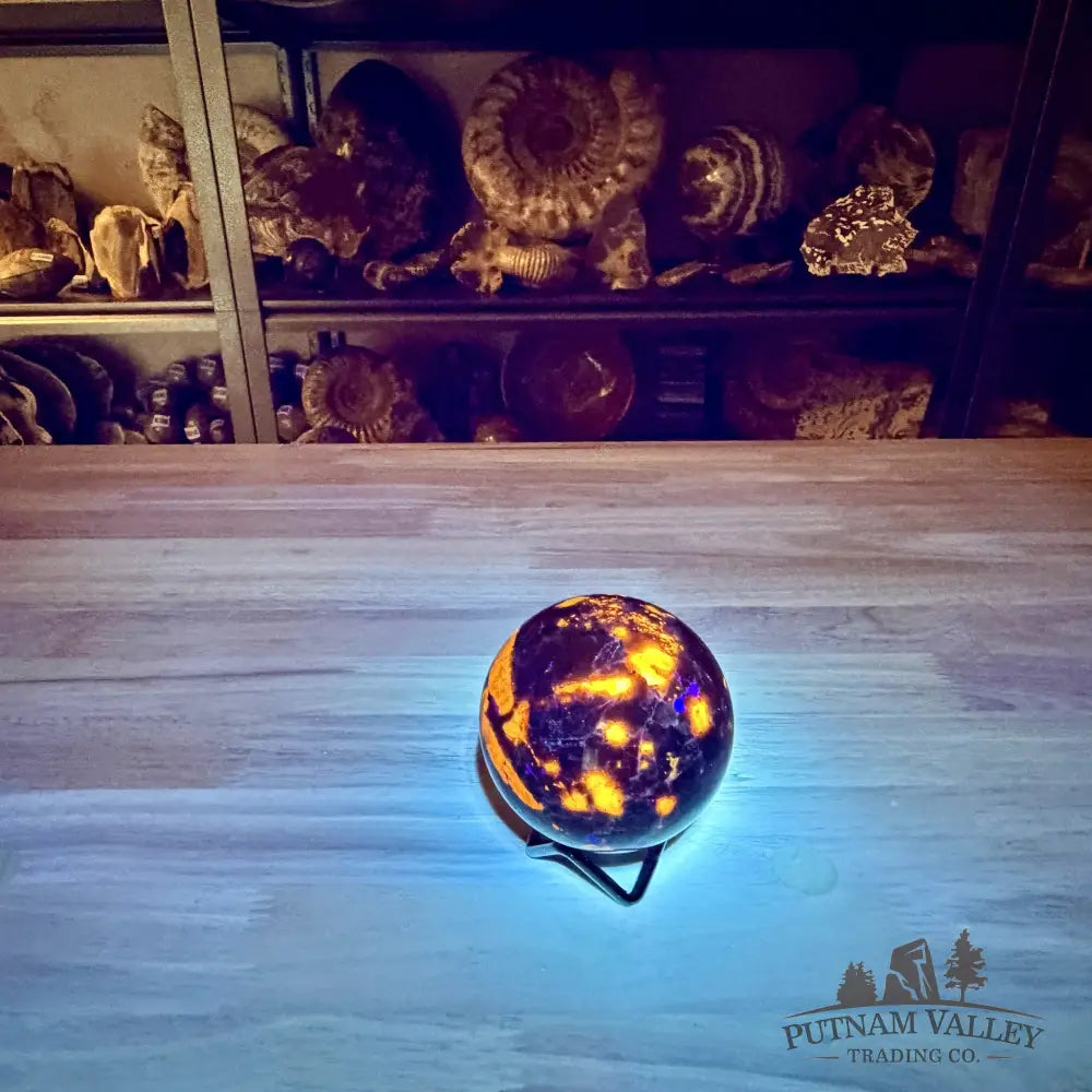 Rare Yooperlite + Hematite Sphere 2.88’’ - Sphere