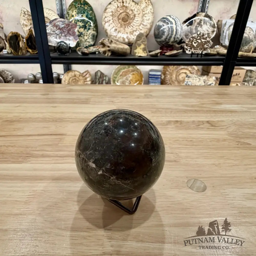 Rare Yooperlite + Hematite Sphere 2.88’’ - Sphere