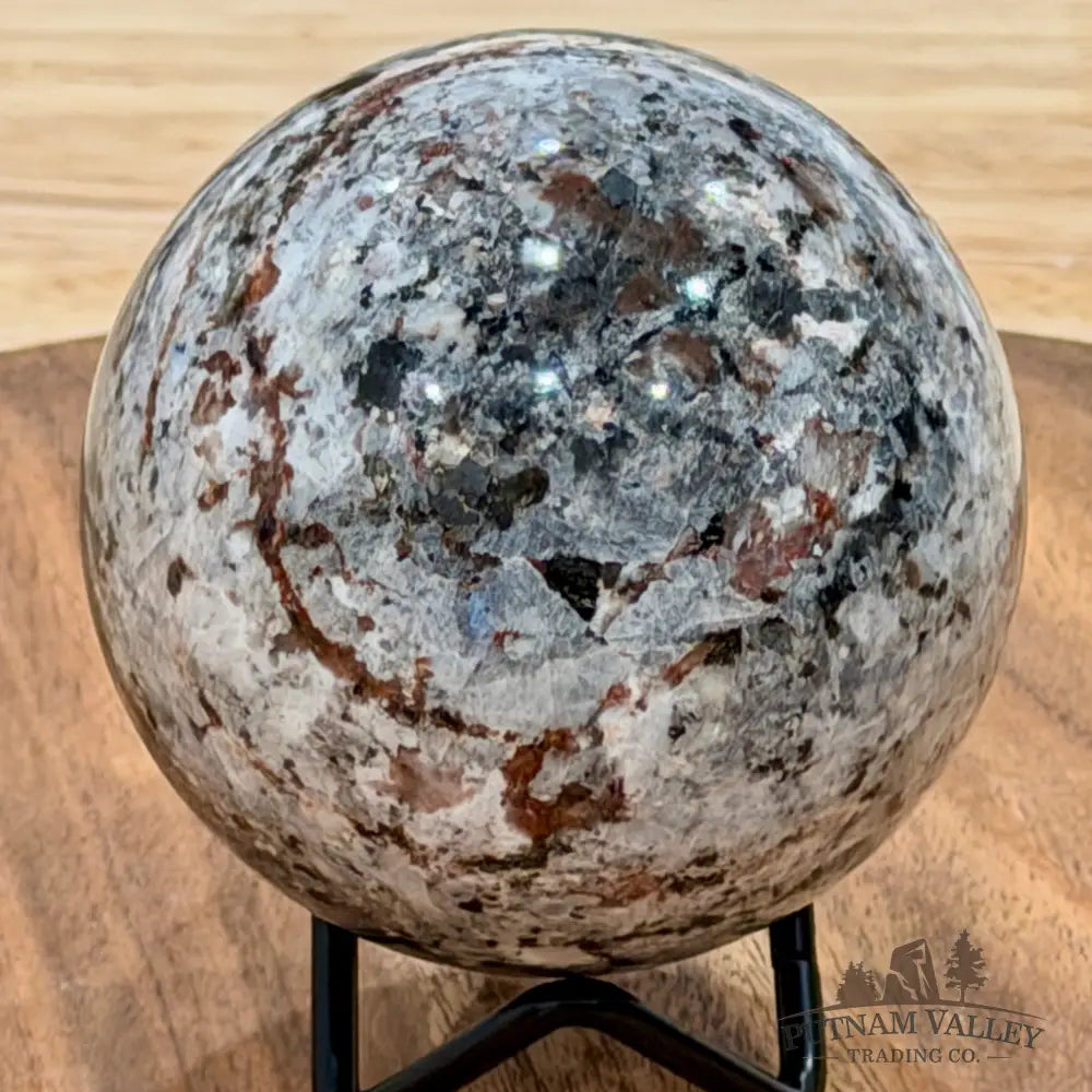 Rare Yooperlite + Hematite Sphere 3.05’’ - Sphere