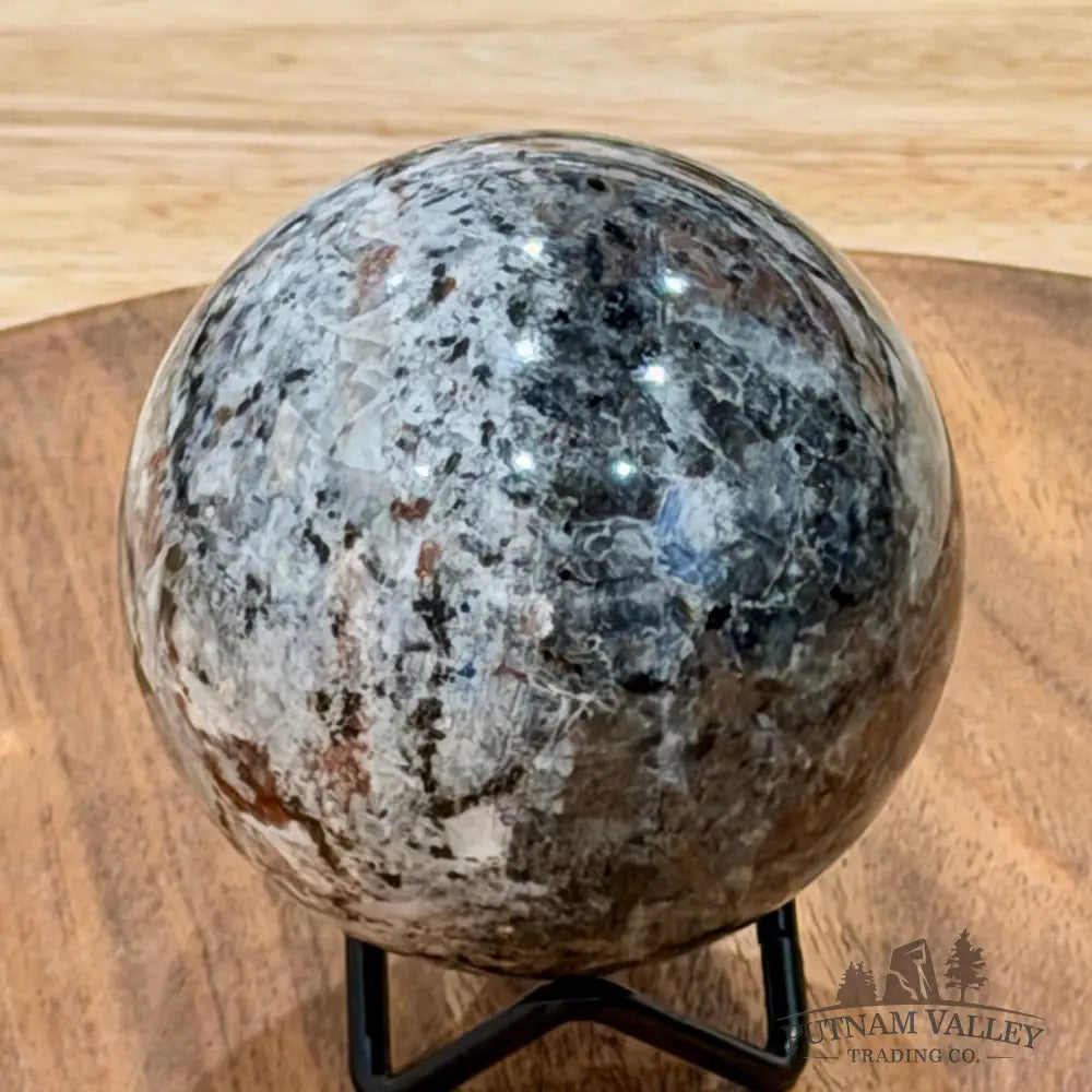 Rare Yooperlite + Hematite Sphere 3.05’’ - Sphere