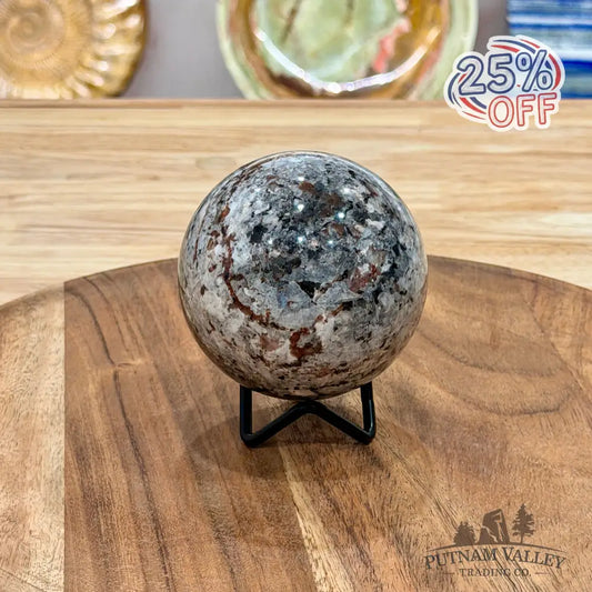 Rare Yooperlite + Hematite Sphere 3.05’’ - Sphere
