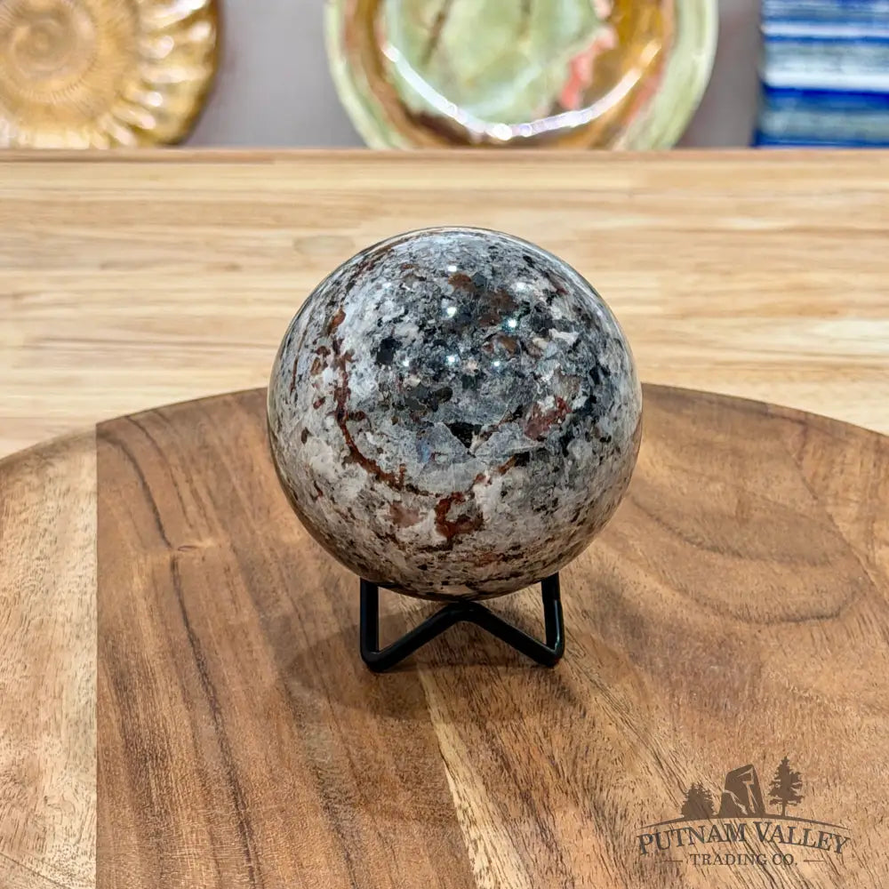 Rare Yooperlite + Hematite Sphere 3.05’’ - Sphere