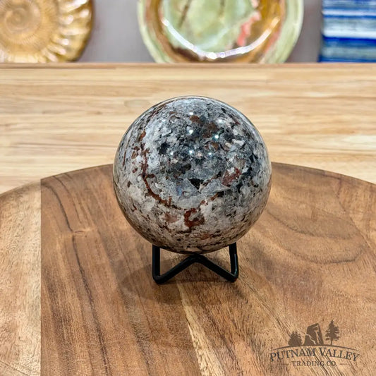 Rare Yooperlite + Hematite Sphere 3.05’’ - Sphere