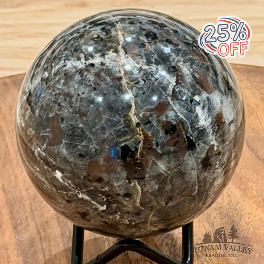 Rare Yooperlite + Hematite Sphere 3.06’’ - Sphere